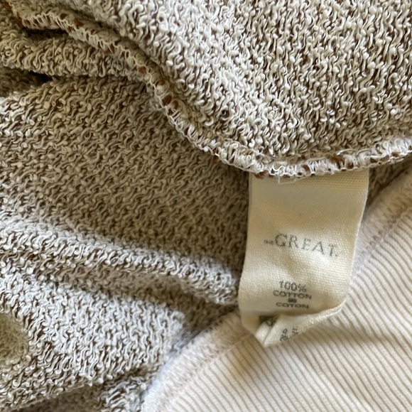 The Great. The Teammate Hoodie Cider Stripe. Size 0. - Picture 4 of 6